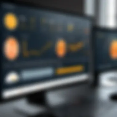 Interactive Dashboard for League Management Dashboard interface of basketball league management software showcasing team statistics and scheduling