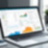 A visual representation of certified expense software interface showing financial data.