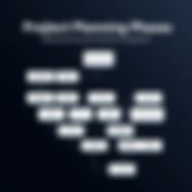 Flowchart depicting project planning phases