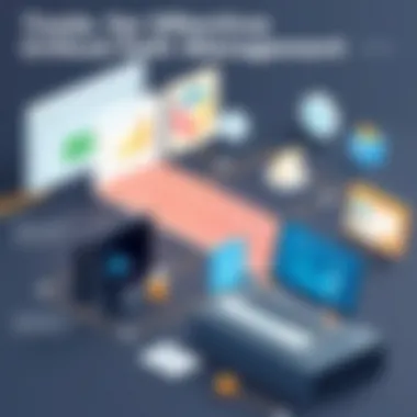 Infographic showing tools for critical path management