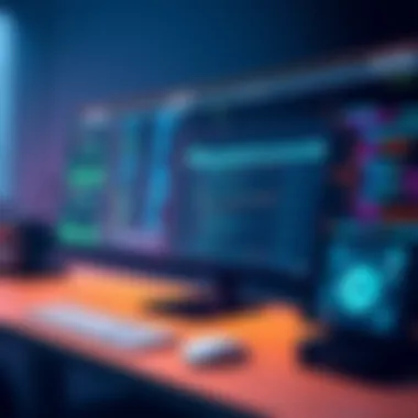 Innovative software solution interface showcasing digital transformation