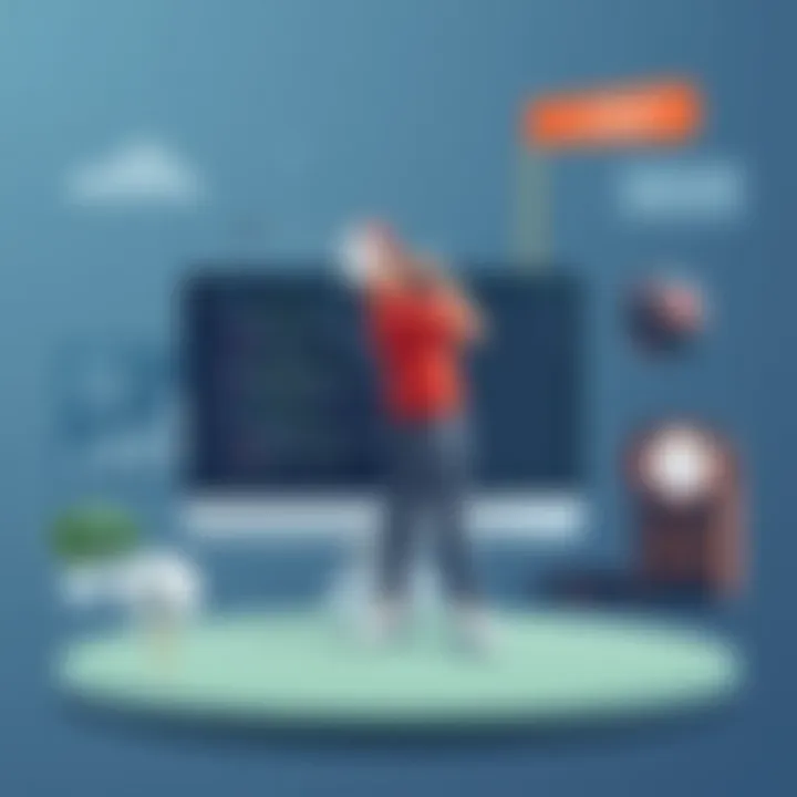 Technology Behind Golf Scheduling Tools A visual representation of technology powering golf scheduling tools.