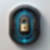 Illustration of a digital lock symbolizing security