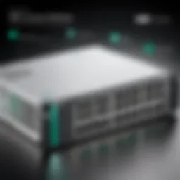 Diagram illustrating the architecture of HPE PoE switches