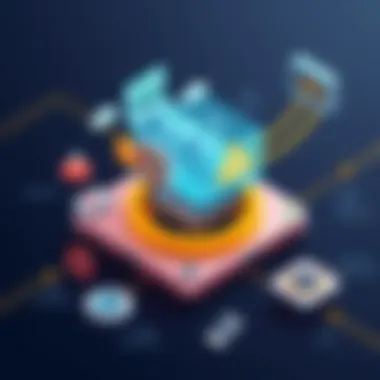 Mobile App Development Process Overview Illustration of mobile app development process