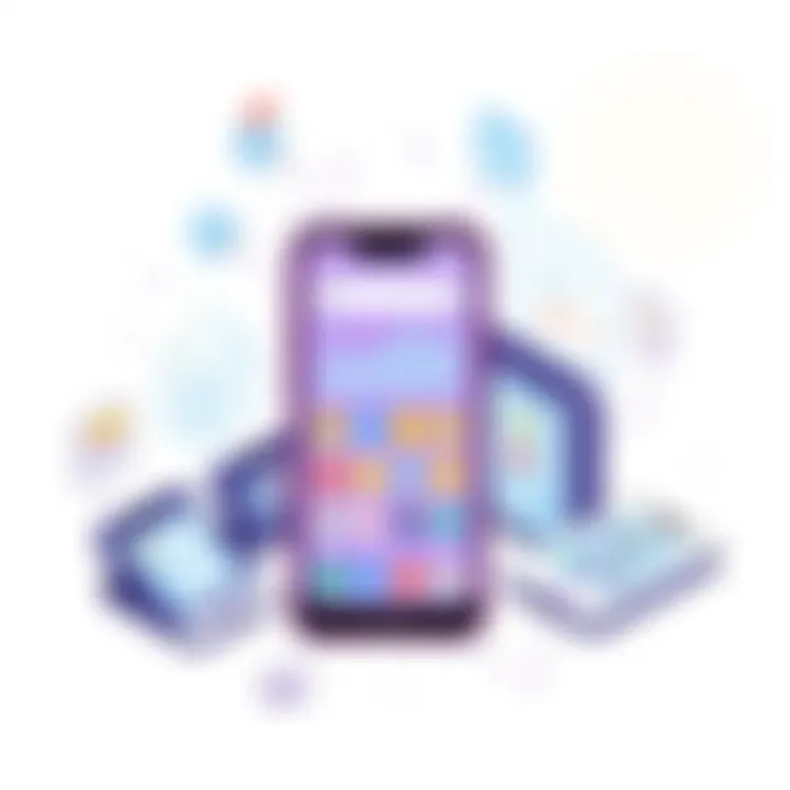 Various Types of Mobile Applications Visual representation of mobile app types