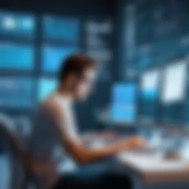 Future Trends Shaping Page Builders Futuristic representation of web design trends influenced by technology