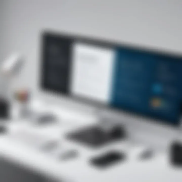Different types of page builders displayed on a screen