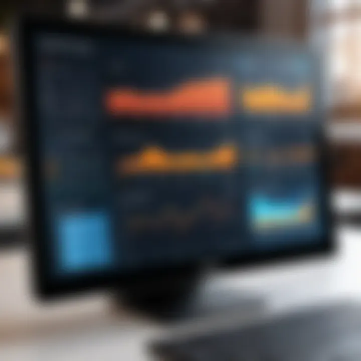 Dashboard displaying analytics from a POS system