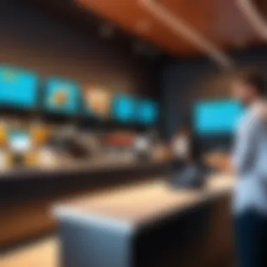 Customer enjoying a seamless checkout experience