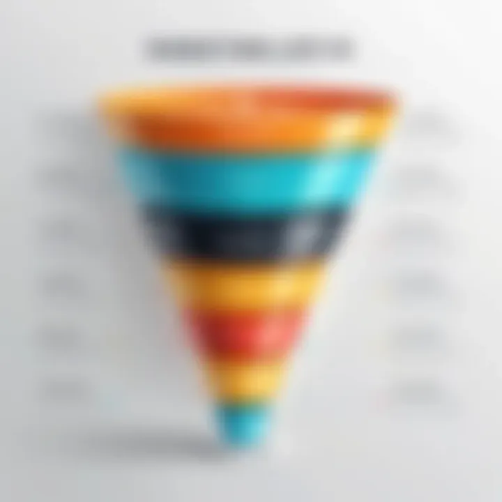 Infographic depicting the interest generation funnel