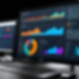 Analyzing vendor risk metrics on a digital dashboard