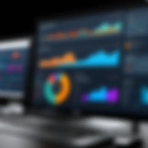 Analyzing vendor risk metrics on a digital dashboard
