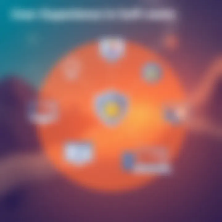 Diagram showing user experience and software renewal