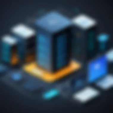 Types of Website Hosting Services Diagram illustrating different types of website hosting services.