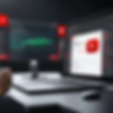 Navigating YouTube Privacy Settings A user navigating through YouTube privacy settings