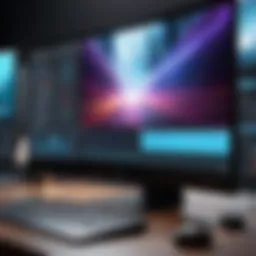 User interface of a prominent video editing software