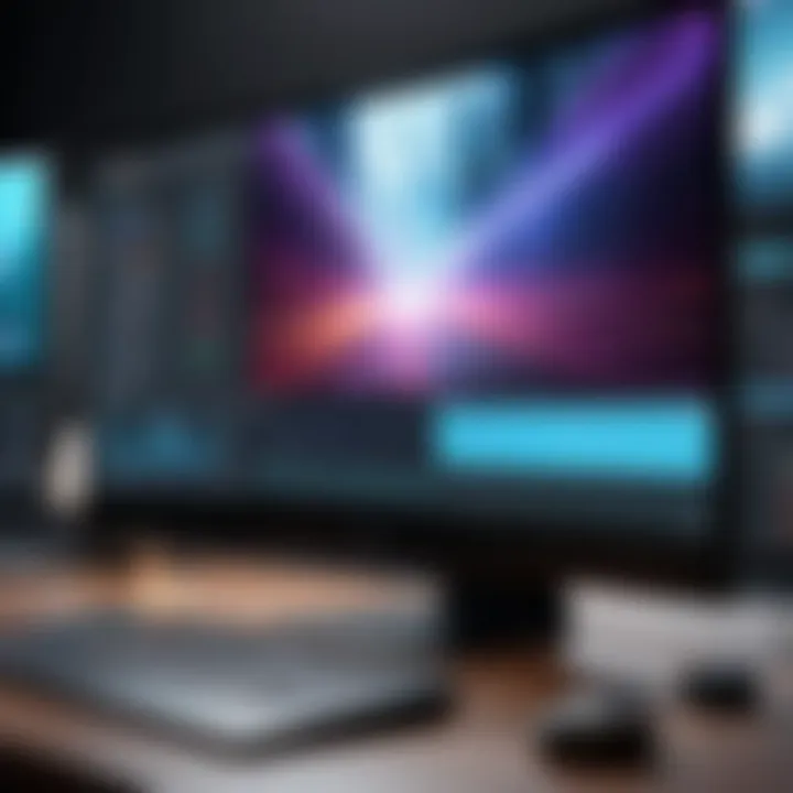 User interface of a prominent video editing software