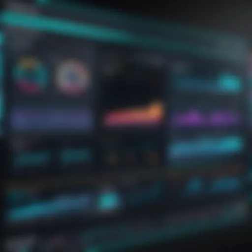 A sophisticated dashboard showcasing diverse data visualizations